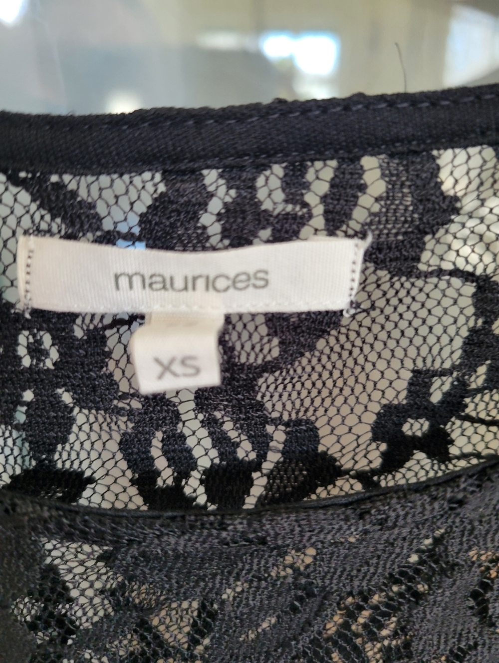 Maurices Black Lace Long Sleeve - Picture 7 of 8